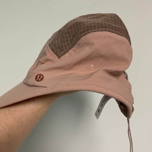Lululemon Hat Women's Mauve Drawstring Hiking Run Trail Golf Tennis Ripstop Cap - Picture 2 of 7
